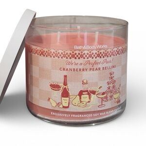 Bath and Body Works Cranberry Pear Bellini Three Wick Candle